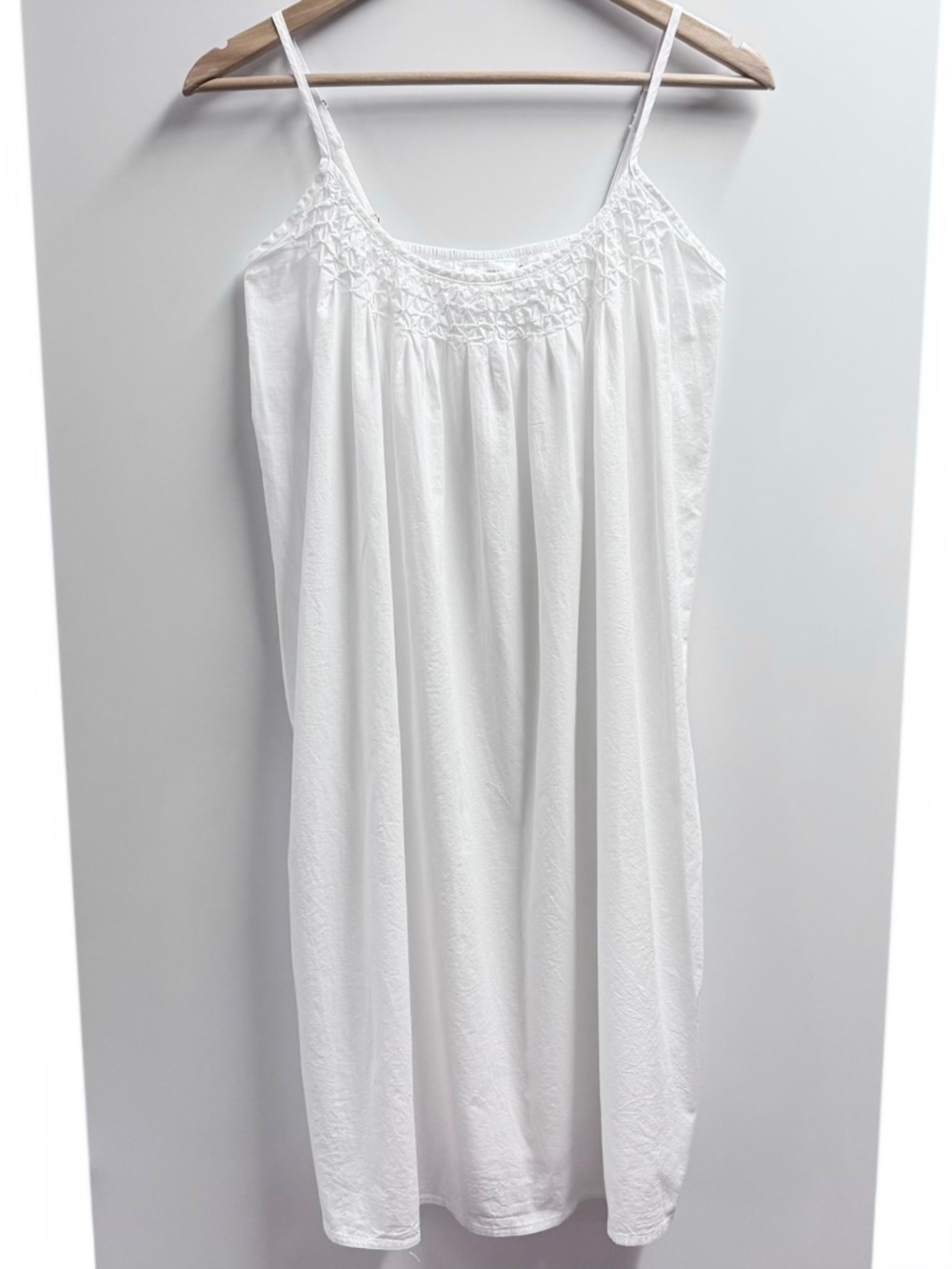 The White Cotton Gown Nightgown White S